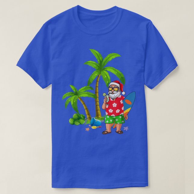 Camiseta Navidades divertidos del traje de baño de verano e (Diseño del anverso)