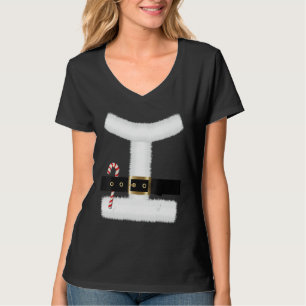 Camiseta Navidades divertidos del traje del cinturón de San
