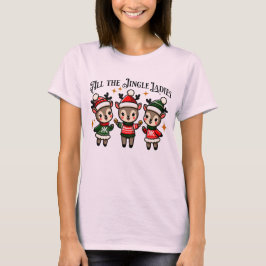 Camiseta Navidades divertidos diseñan con tres Elks elegant