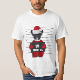 Camiseta Navidades divertidos disparan al perro de Bad Sant