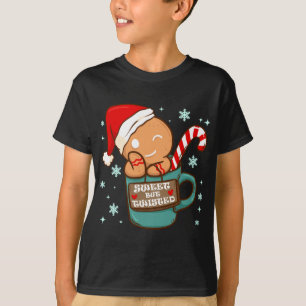 Camiseta Navidades divertidos, dulces pero torcidas jengibr