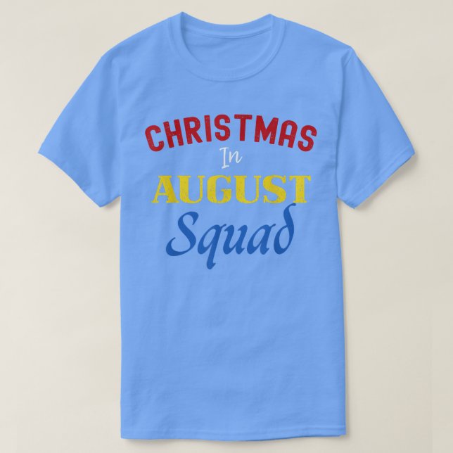 Camiseta Navidades divertidos en el grupo de verano Santa e (Diseño del anverso)