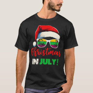 Camiseta Navidades divertidos en julio Gafas de sol de vera