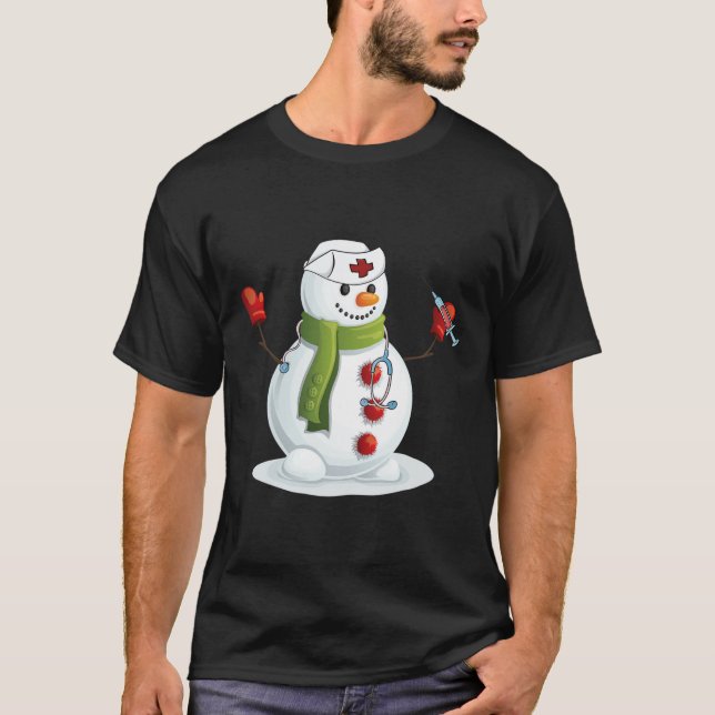 Camiseta Navidades divertidos enfermera Enfermería de hombr (Anverso)