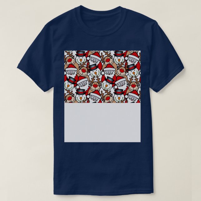 Camiseta Navidades divertidos enfrentan máscara para los ni (Diseño del anverso)