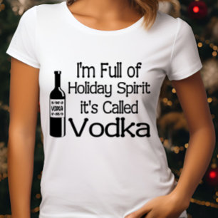 Camiseta Navidades divertidos estoy lleno del espíritu navi