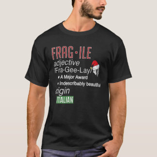Camiseta Navidades divertidos Fragile Fra Gee Lay Major Awa