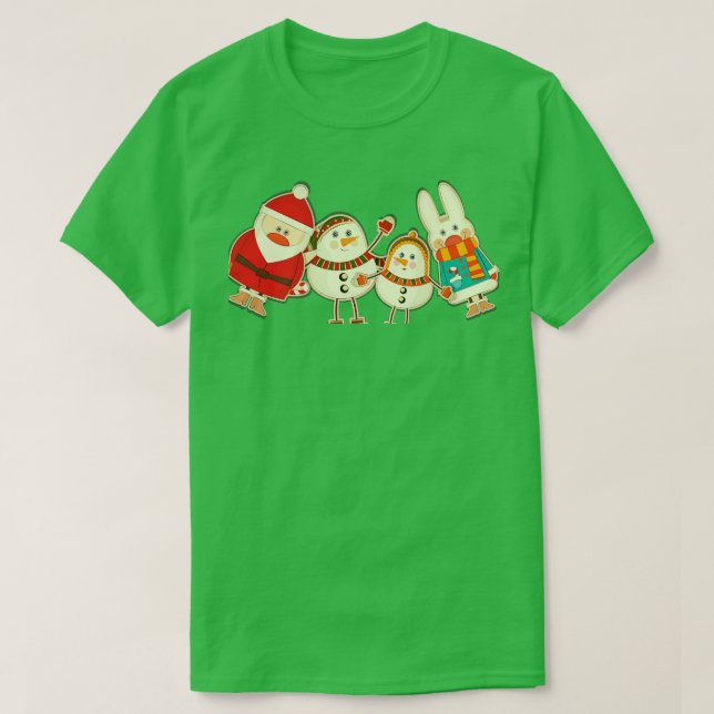 Camiseta Navidades divertidos frente a la máscara (Diseño del anverso)