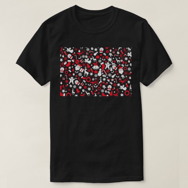 Camiseta Navidades divertidos frente a la máscara 6 (Diseño del anverso)