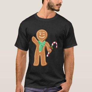 Camiseta Navidades divertidos Gingerbread Long Sleeve T Shi