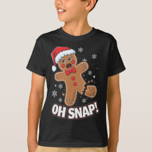 Camiseta Navidades divertidos Gingerbread Man Oh Snap Set P