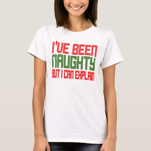 Camiseta Navidades divertidos, he sido un mal travestido (Anverso)