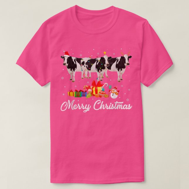 Camiseta Navidades divertidos iluminan Navidad Pajama Dairy (Diseño del anverso)