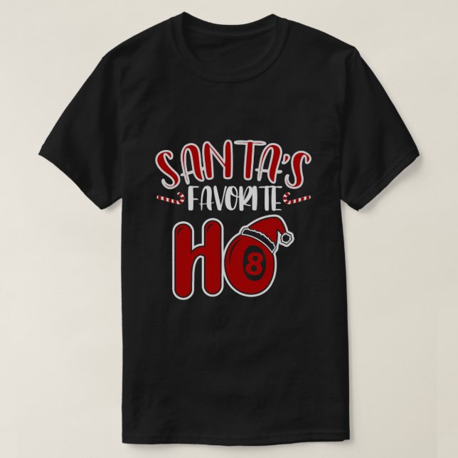 Camiseta Navidades divertidos Jugadores de billar Billiards (Diseño del anverso)