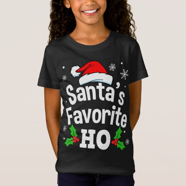 Camiseta Navidades divertidos, la bebida favorita de Santa (Anverso)