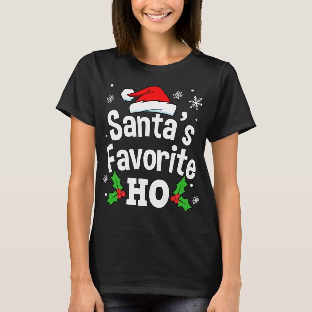 Camiseta Navidades divertidos, la bebida favorita de Santa (Anverso)