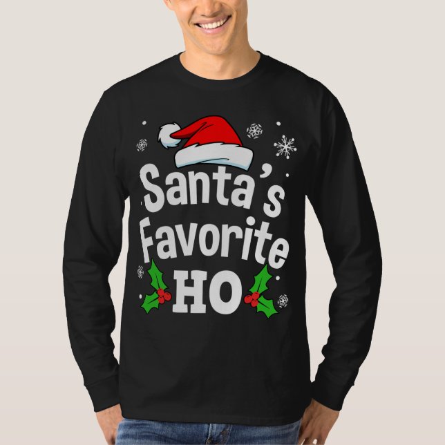 Camiseta Navidades divertidos, la bebida favorita de Santa (Anverso)