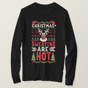 Camiseta Navidades divertidos Los sudores son calientes
