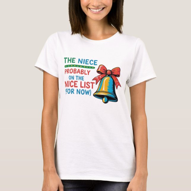 Camiseta Navidades divertidos, mamá Reina Caos, familia coi (Anverso)