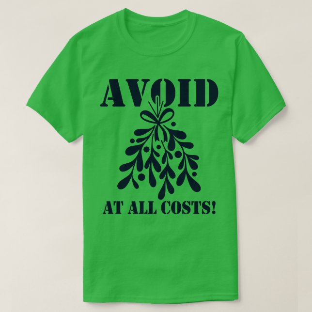 Camiseta Navidades divertidos Mistletoe Kissing Funny Meme (Diseño del anverso)