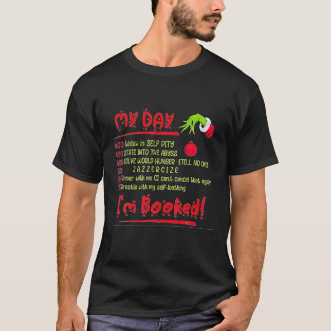 Camiseta Navidades divertidos Navidad G.Rin-Ch Mi día me co (Anverso)