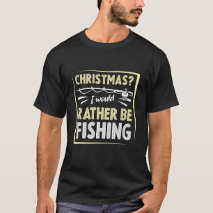 Camiseta Navidades divertidos Navidad Pesca trucha de pesca