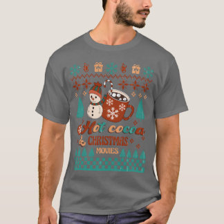 Camiseta Navidades divertidos navidades de cacao caliente p