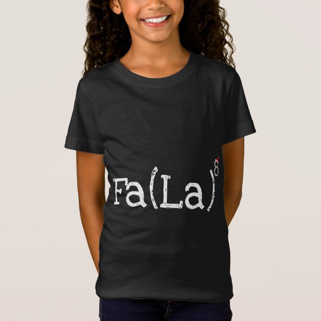 Camiseta Navidades divertidos Nerd - Cute Math Fa La La La  (Anverso)