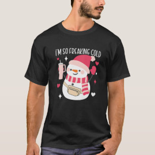 Camiseta Navidades divertidos Nochebuena muñeco de nieve na