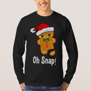 Camiseta Navidades divertidos, ¡Oh, Snap! El hombre del pan