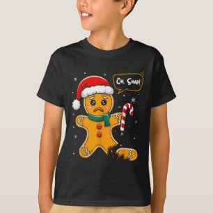 Camiseta Navidades divertidos Oh Snap Gingerbread Man Cooki