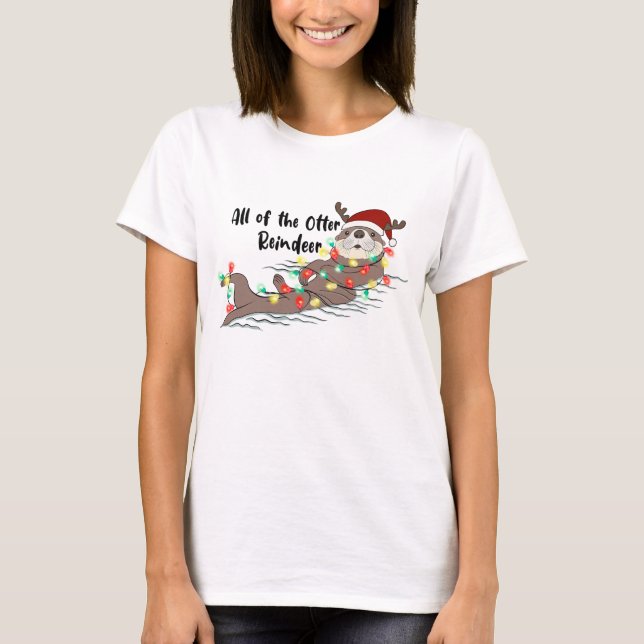 Camiseta Navidades divertidos Otter (Anverso)