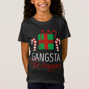 Camiseta Navidades divertidos Pajama Gangsta Wrapper Navida