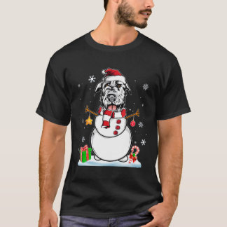 Camiseta Navidades divertidos Pajama Irish Wolfhound Dog Sa