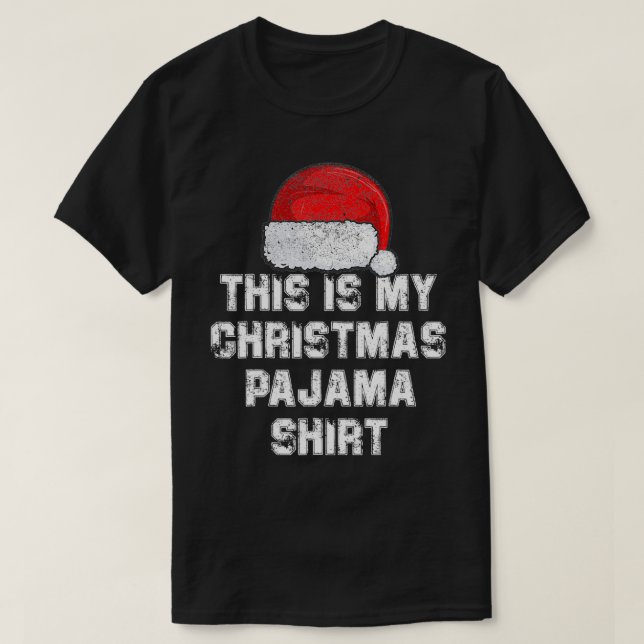 Camiseta Navidades divertidos Pajama Pj Tee Hombres Mujeres (Diseño del anverso)