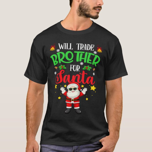 Camiseta Navidades divertidos para niños comercian con herm (Anverso)
