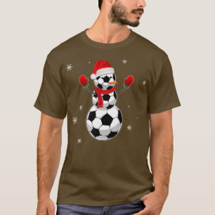 Camiseta Navidades divertidos pelean en Santa Snowman Xmas