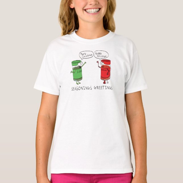 Camiseta Navidades divertidos Personalizado Cocinando espec (Anverso)