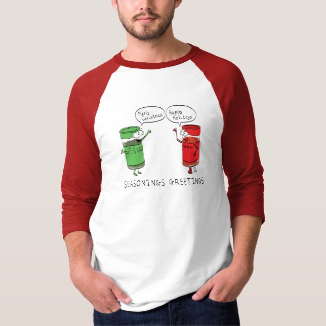 Camiseta Navidades divertidos Personalizado Cocinando espec (Anverso)
