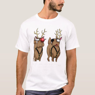 Camiseta Navidades divertidos Personalizado de renos de vac