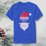 Camiseta Navidades divertidos Personalizado favorito de San<br><div class="desc">Dile a todos quién es la familia favorita de Santa. La camiseta muestra a un Gorra de Santa Claus, bigote, barba y texto que dice "Familia favorita de Santa" - o puedes llenar el vacío . ... ... ... Enfermera, tío, papá, tía, mamá, ingeniero, amante del perro, etc. Personalizar el...</div>