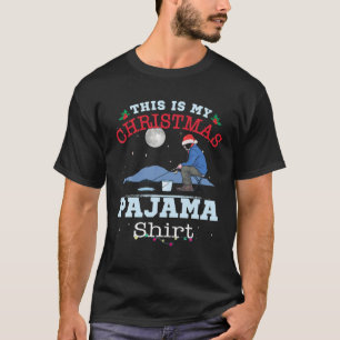 Camiseta Navidades divertidos, Pesca divertida, este es mi 