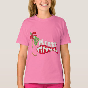 Camiseta Navidades divertidos pescando - Feliz Navidad