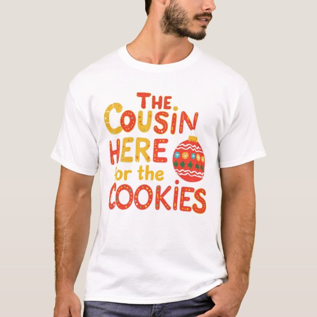 Camiseta Navidades divertidos primo Cookies Matanza familia (Anverso)
