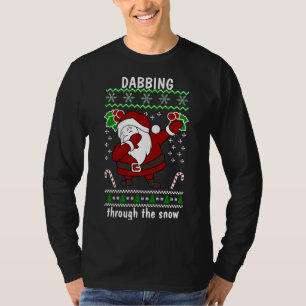 Camiseta Navidades divertidos que se mueven por la nieve