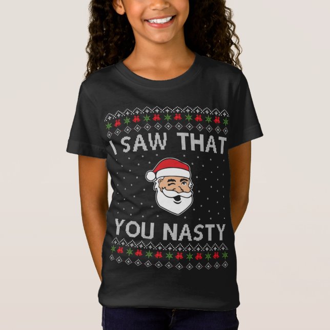 Camiseta Navidades divertidos que vi que te fastidiaste con (Anverso)