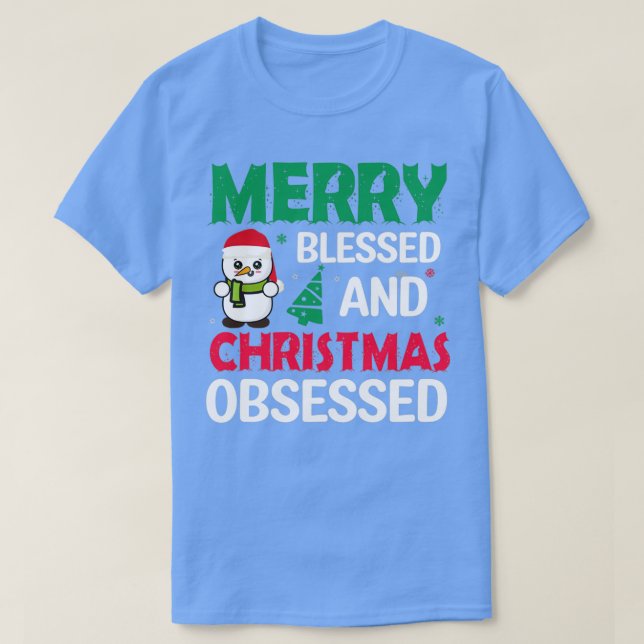 Camiseta navidades divertidos regalos Bienaventurados y Nav (Diseño del anverso)