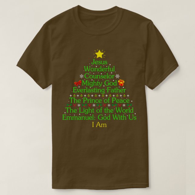 Camiseta navidades divertidos regalos Jesús Maravilloso Con (Diseño del anverso)
