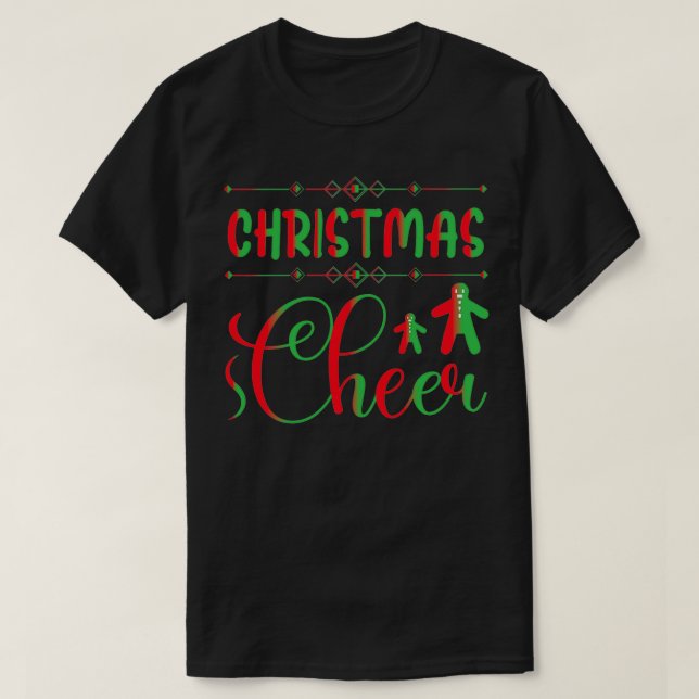 Camiseta navidades divertidos regalos Navidades Cheer (Diseño del anverso)