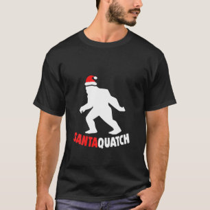 Camiseta Navidades divertidos Santa Bigfoot Sasquatch Xmas